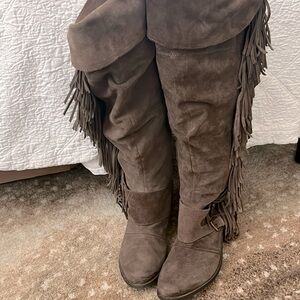 Naughty Monkey Fringe Motoboots